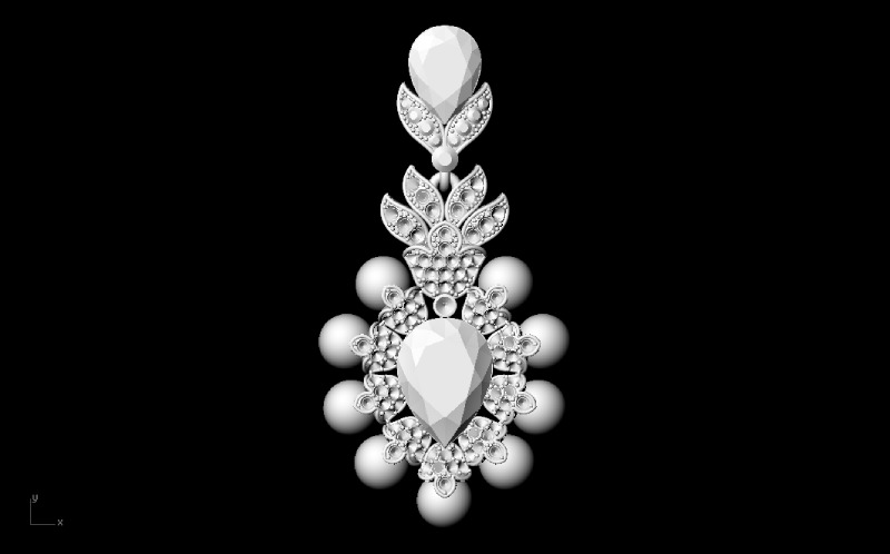 Silver Earring With Intricate Designs