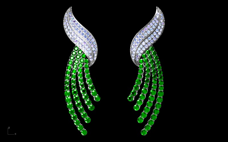 White and Green Beautiful Erring