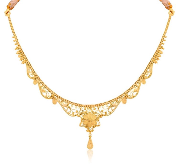 21 Best Light Weight Gold Necklace Designs With Price In Rupees