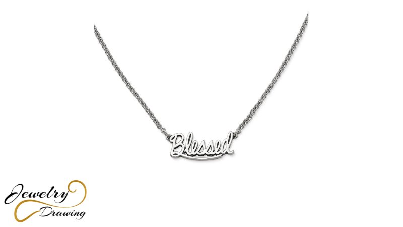 Blessed silver necklace