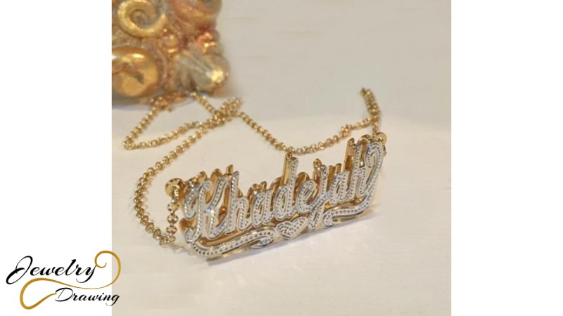 Diamond special edition gold name locket