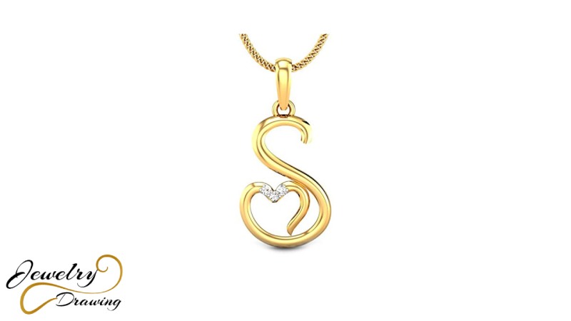 First name moulded heart design gold locket