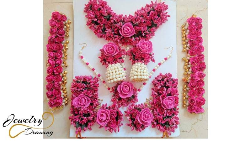 Pure-pink-roses-jewellery-set