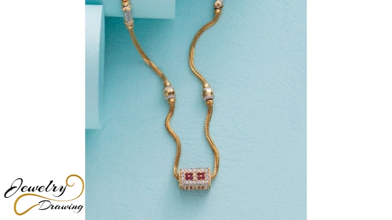 Unique colour combination special design long chain jewellery