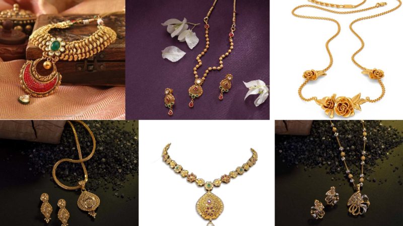 Feature Gold Necklace Designs in 20 Grams with Price