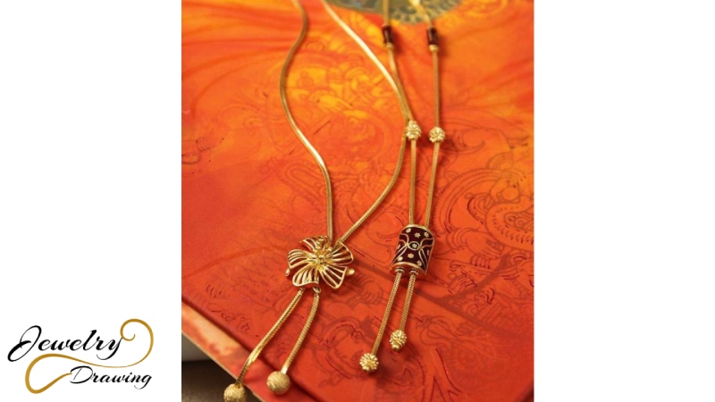 Limited beautiful flower edition, multi metal combination gold long chain design