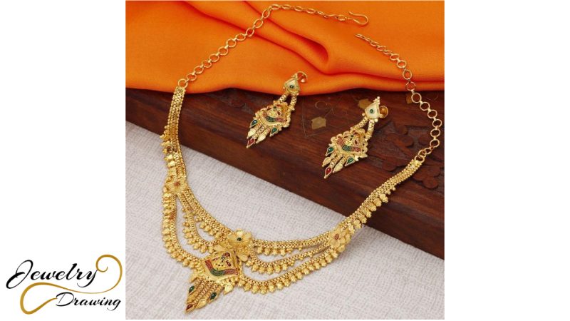 Royal design gold jewellery set