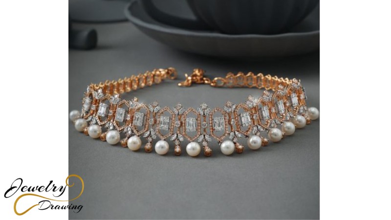 Crown design special limited edition shiny pearl necklace