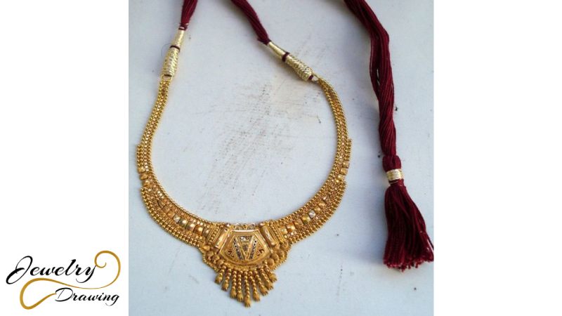 Gold layer design, combination necklace