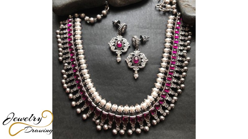 Pink beauty gorgeous colour combination special design multi-metal jewellery set