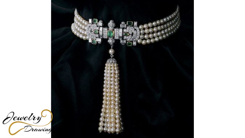 White beauty special edition pearl jewellery necklace