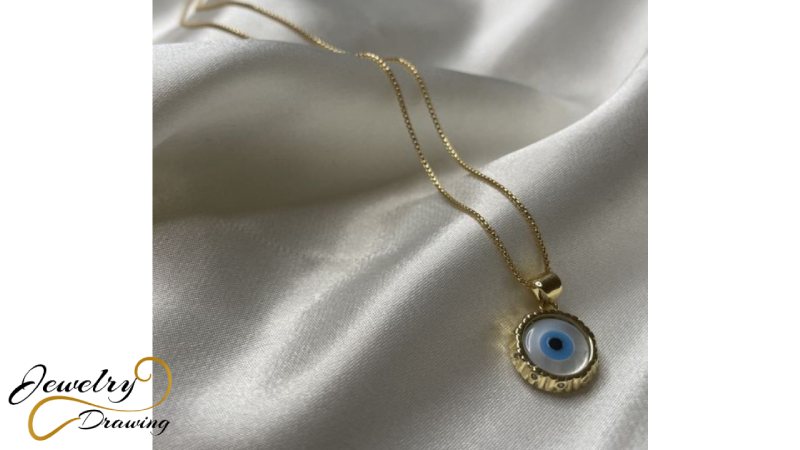 All gold circular shape designer pendant