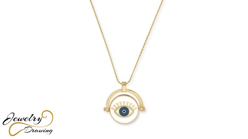 Special eye shape combination designer pendant