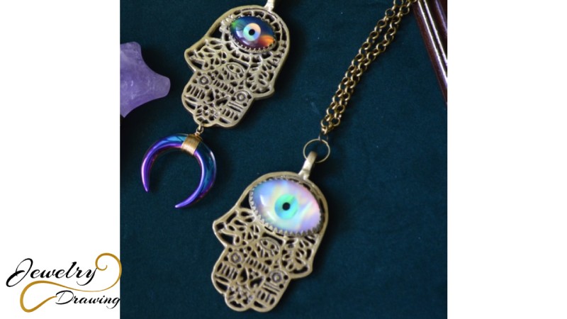 Unique designs and eye shape combination jewellery set