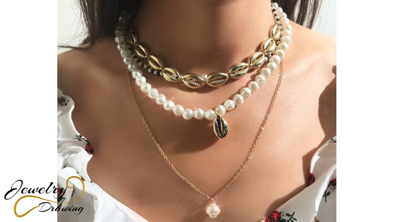 15. Four gorgeous designer necklace jewellery set