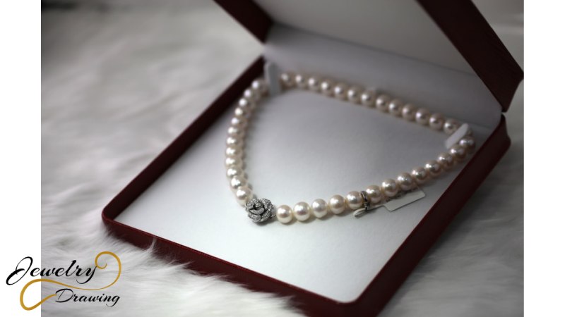 Gorgeous small silver flower with pearl chain combination design