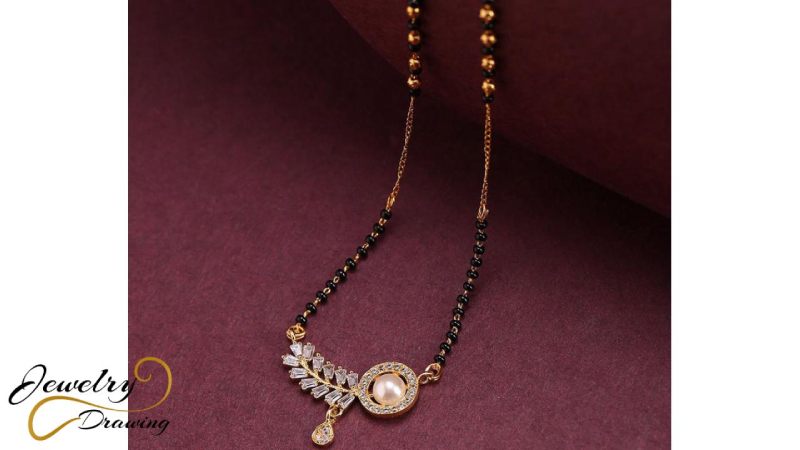 Circular object with designer leaf combination, 1 Gram gold necklace