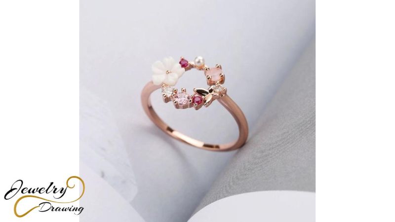 Gorgeous Rose gold designer ring