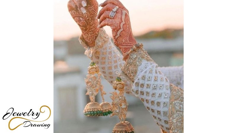 Circle and leaf combination mehndi design