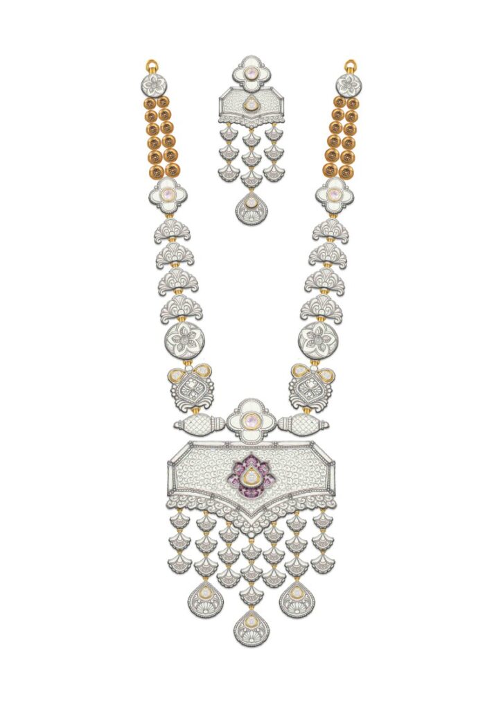 Circular lamp necklace